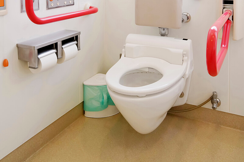 Clean bathrooms