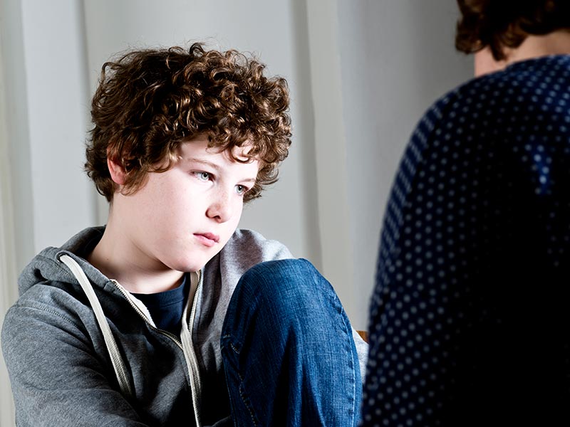 A child in therapy