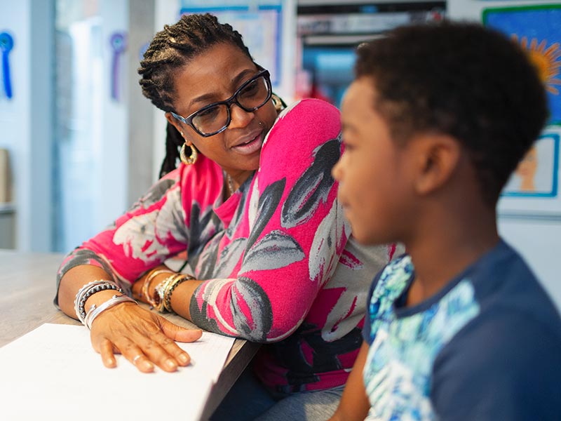 Child with Social Worker