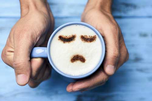Cappucino sad face